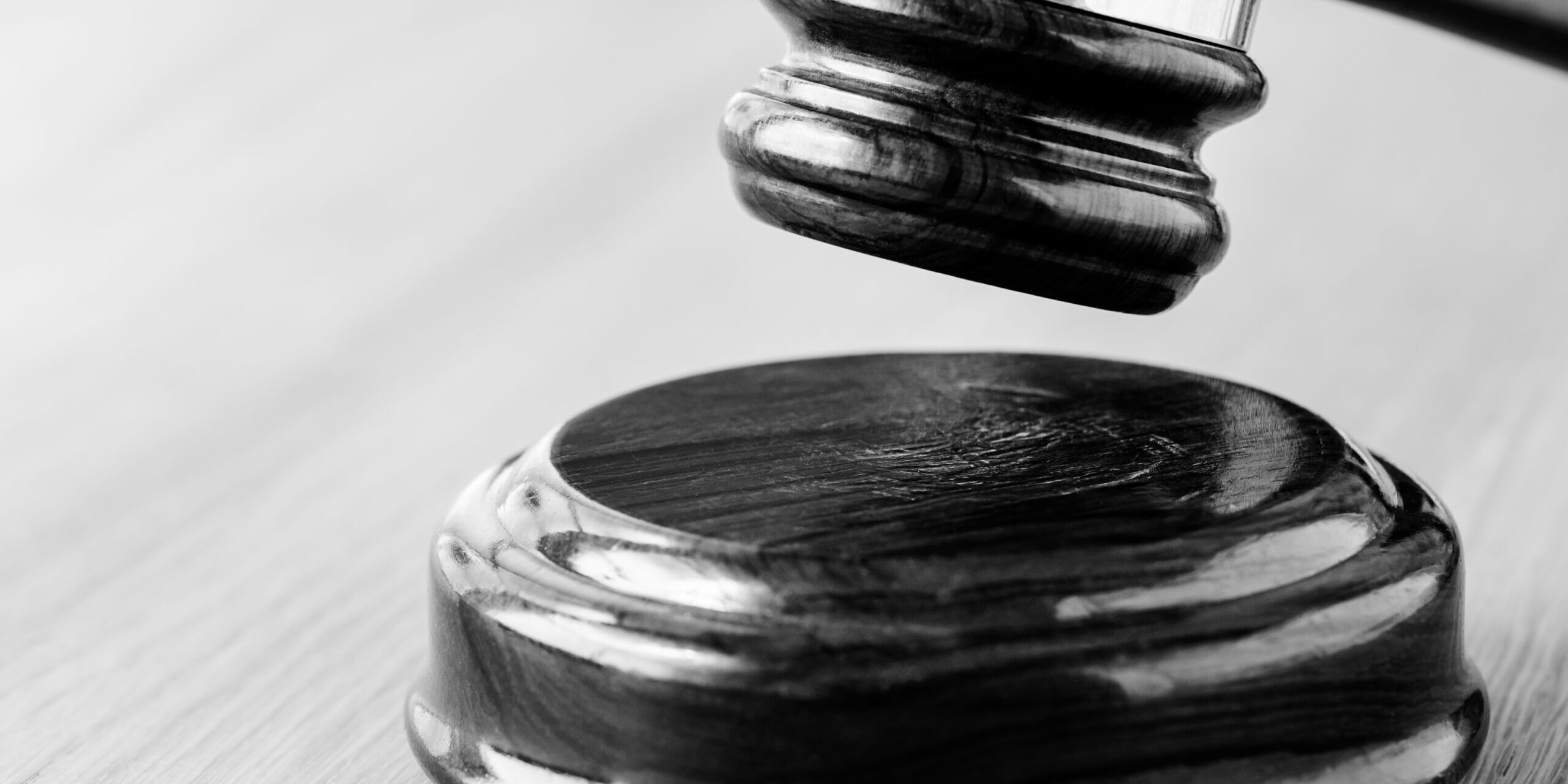 Closeup of gavel judgement concept